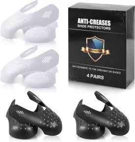 4 Pairs Shoe Boot Crease Preventers, Anti-Wrinkle Shoe Guards For Air Jordan Air Force, Shoe Creases Stoppers for Sneaker and Casual Shoes, for Women's US Size 5-9