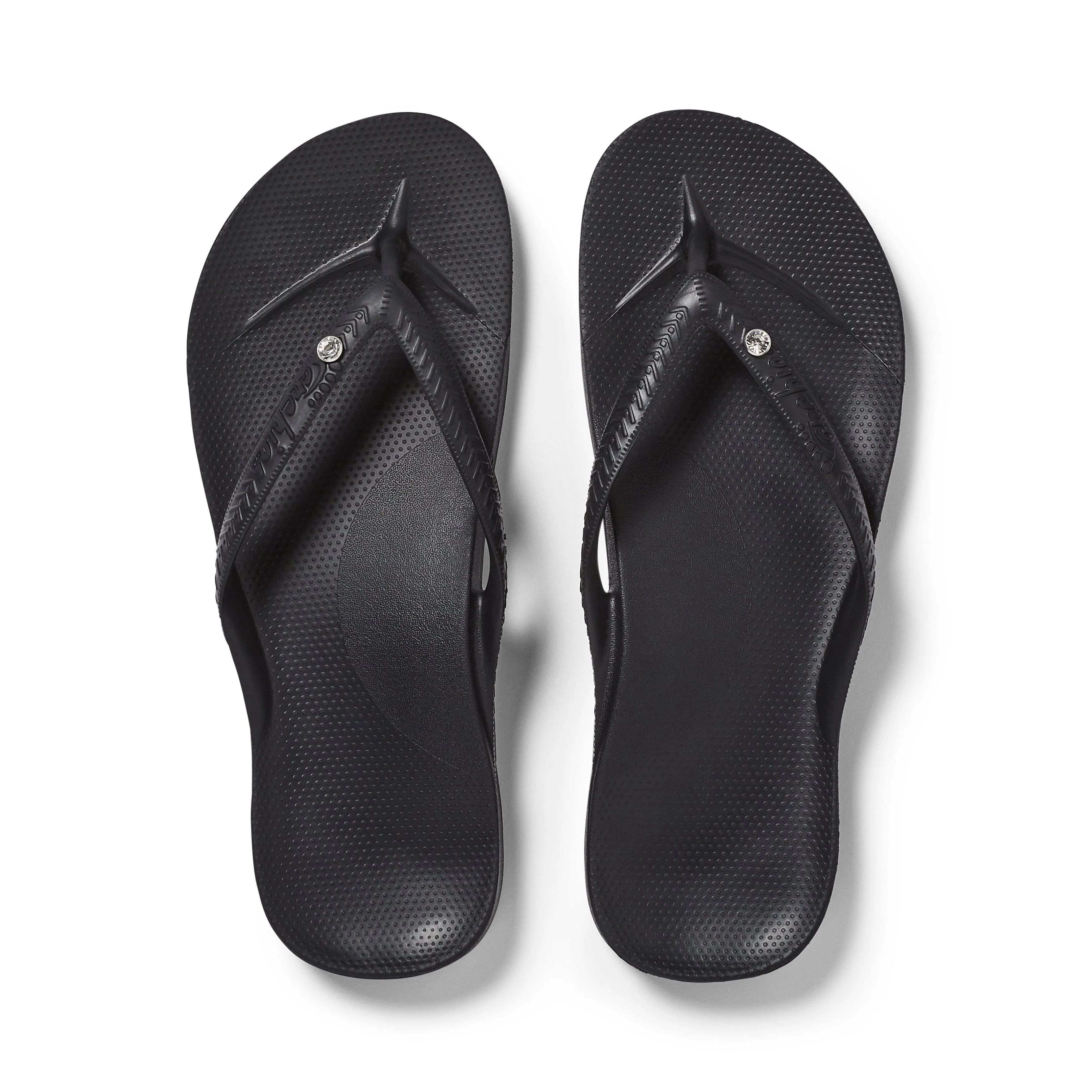 Archies Crystal Contoured Arch Support Flip-Flops
