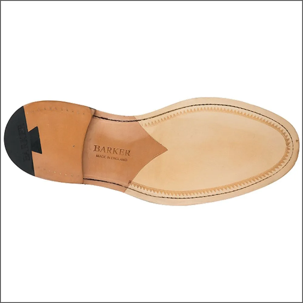 Barker Bailey Navy Hand Painted Derby Wingtip Brogue@