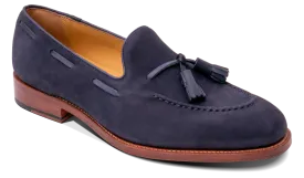 Barker Navy Nubuck Slip On Shoe