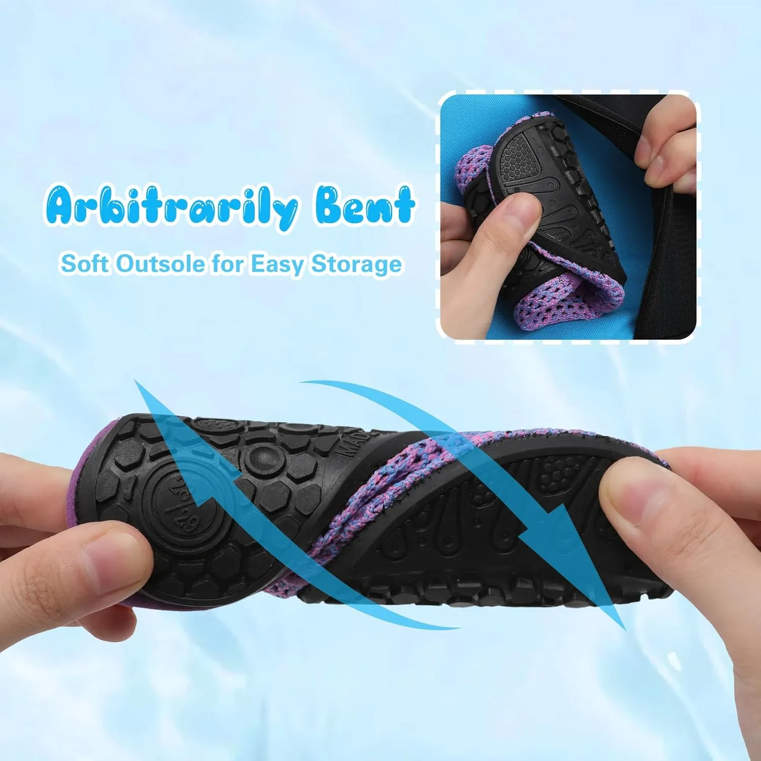 Besroad Kids Water Shoes Girls Boys Quick Dry Aqua Socks Barefoot Non Slip Beach Swim Surf Shoes