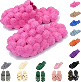 Bubble Slippers for Women Men, Funny Massage Golf Ball Slides, Cloud Cushion Thick Sole Spa, Non-slip Stress Relief Reflexology Sandals, Shower Bedroom