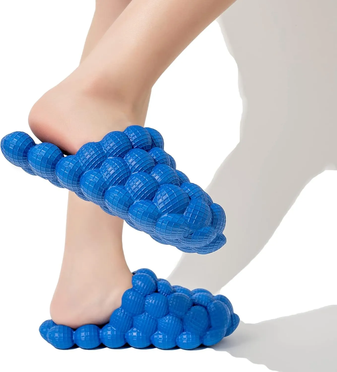 Bubble Slippers for Women Men, Funny Massage Golf Ball Slides, Cloud Cushion Thick Sole Spa, Non-slip Stress Relief Reflexology Sandals, Shower Bedroom