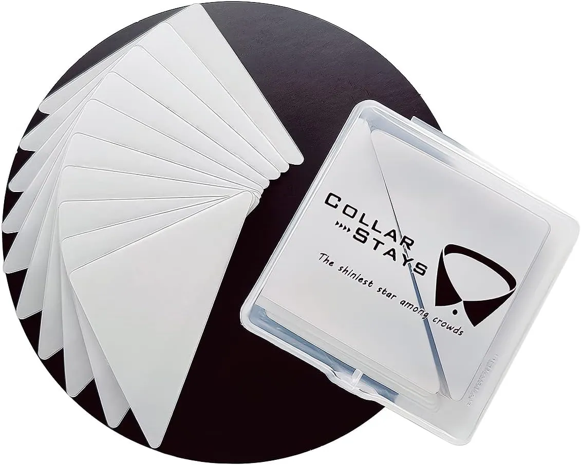 Collar Stays for Polo Shirts, No Curl Collar Polo Shirt Collar Stays, Polo Shirt Collar Fixed Great for Any Shirt with Collar