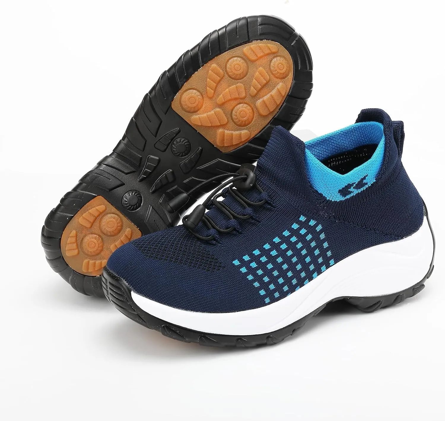 Comfort Wear Orthowear Shoes for Women Men Orthopedic Cushion Shoes Anti-Slip Air Nurse Shoe Breathable Mesh Fashion Sneakers for Women Adjustable Elastic Strap Trainers Plantar Fasciitis Unisex