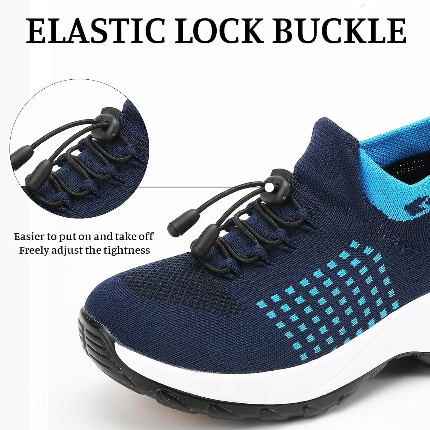 Comfort Wear Orthowear Shoes for Women Men Orthopedic Cushion Shoes Anti-Slip Air Nurse Shoe Breathable Mesh Fashion Sneakers for Women Adjustable Elastic Strap Trainers Plantar Fasciitis Unisex