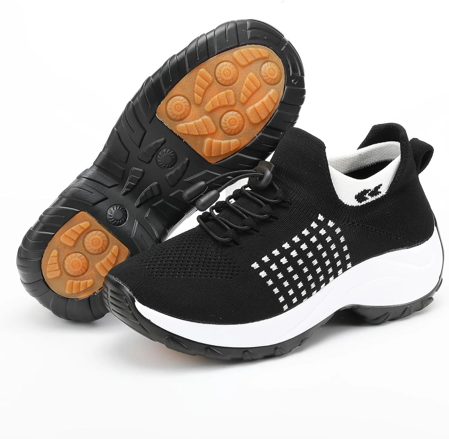 Comfort Wear Orthowear Shoes for Women Men Orthopedic Cushion Shoes Anti-Slip Air Nurse Shoe Breathable Mesh Fashion Sneakers for Women Adjustable Elastic Strap Trainers Plantar Fasciitis Unisex