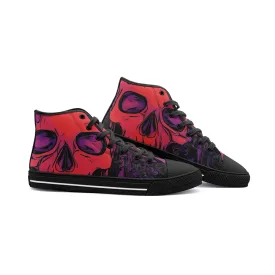Death Skull Unisex High Top Canvas Shoes