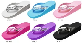 girls reversible sequin eva wedges Case of 72