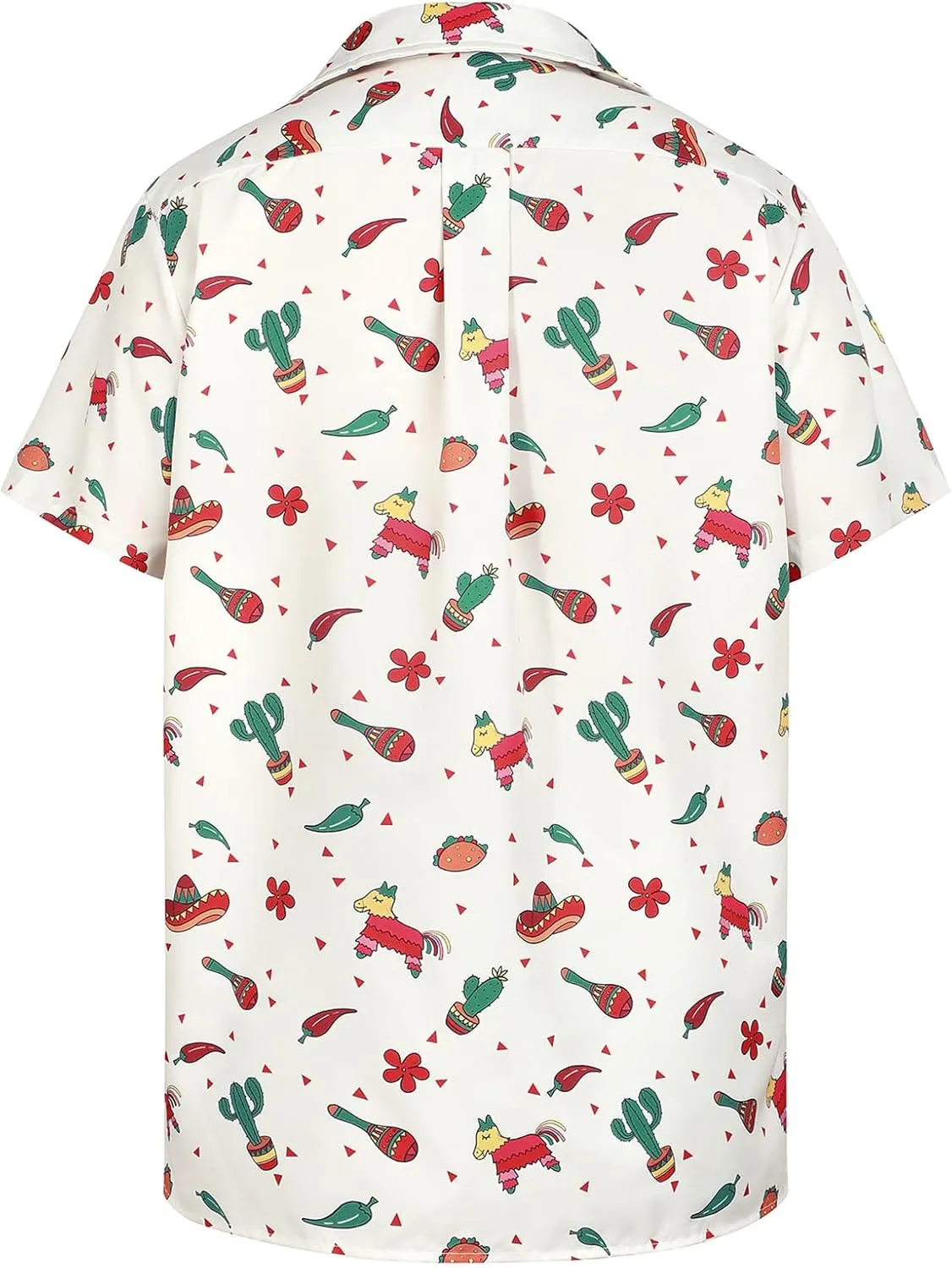 Hawaiian Shirt for Men Button Down Short Sleeve Casual Beach Shirt Summer Wear Stylish Tropical Print Shirts
