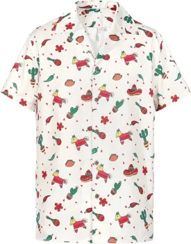 Hawaiian Shirt for Men Button Down Short Sleeve Casual Beach Shirt Summer Wear Stylish Tropical Print Shirts