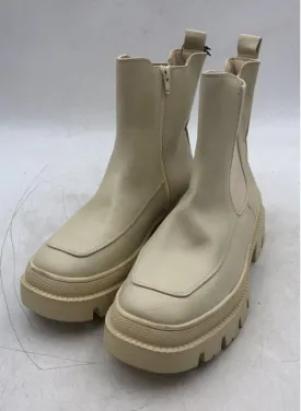 Lane Bryant Women's Off-White Ankle Chelsea Boots - Size 9W