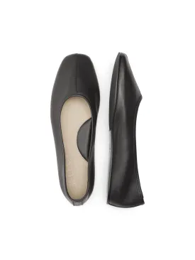 LEATHER BALLET FLAT - SELECTED FEMME