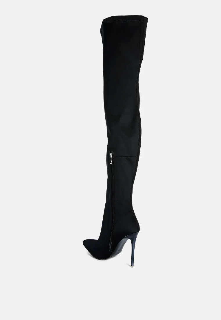 lolling long high heel boots