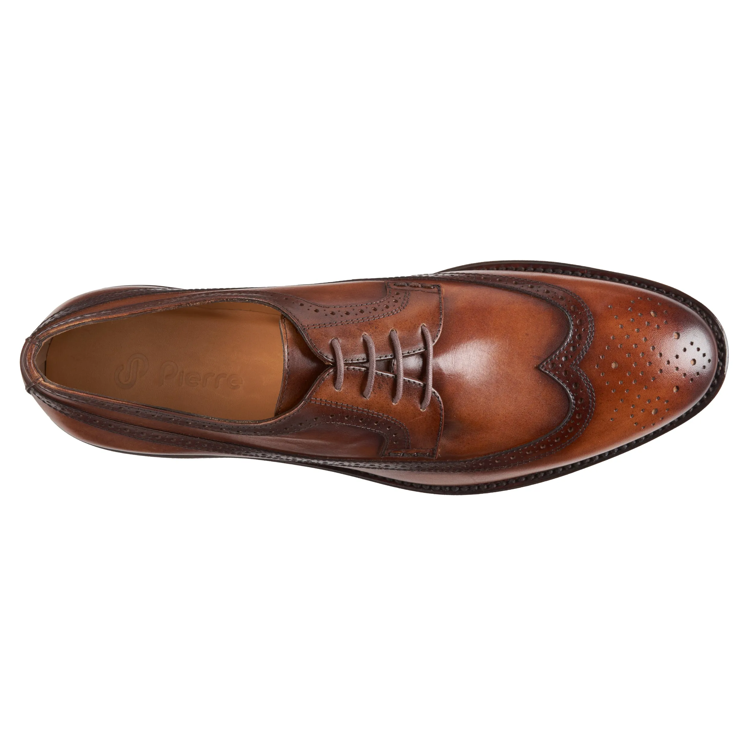 Men´s leather wingtip derby shoes -