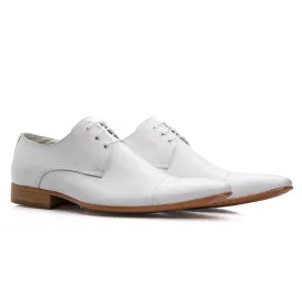 Mens Oxford Leather Classic Lace Up Leather Sole Dress Shoes