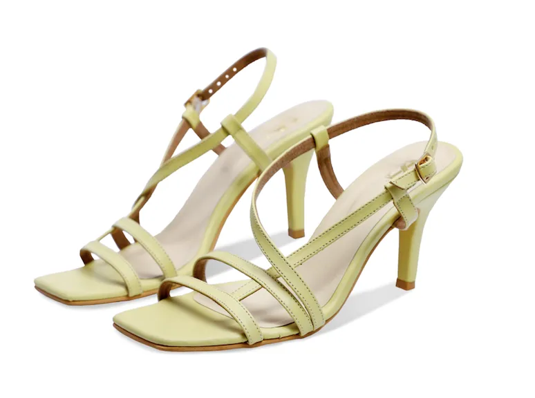 Mint-Green Strappy heels