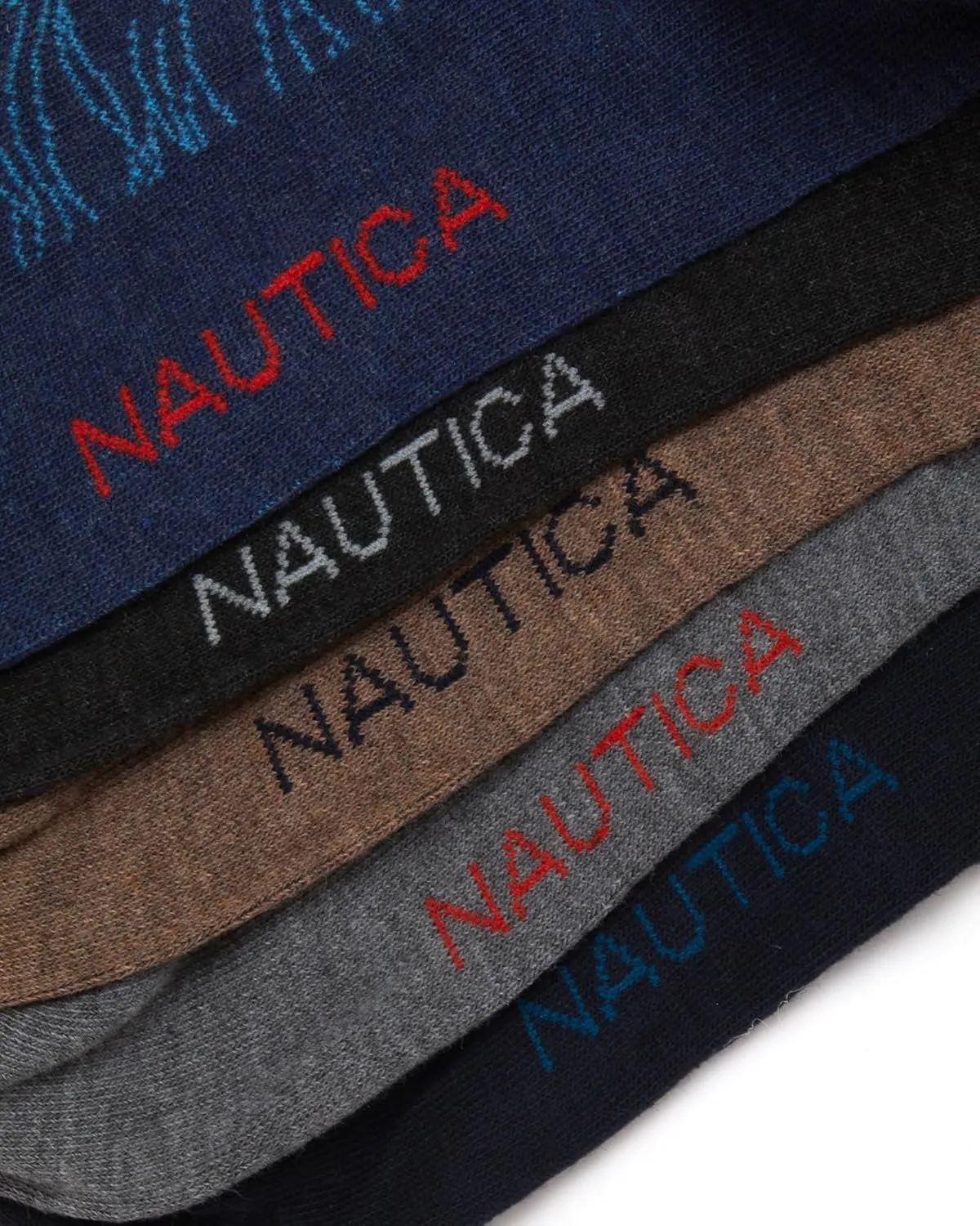 Nautica Mens Dress Socks - 5 Pack Breathable Comfort Stretch Crew-Length Work Socks for Men for Business Formal Wear (6-12.5)