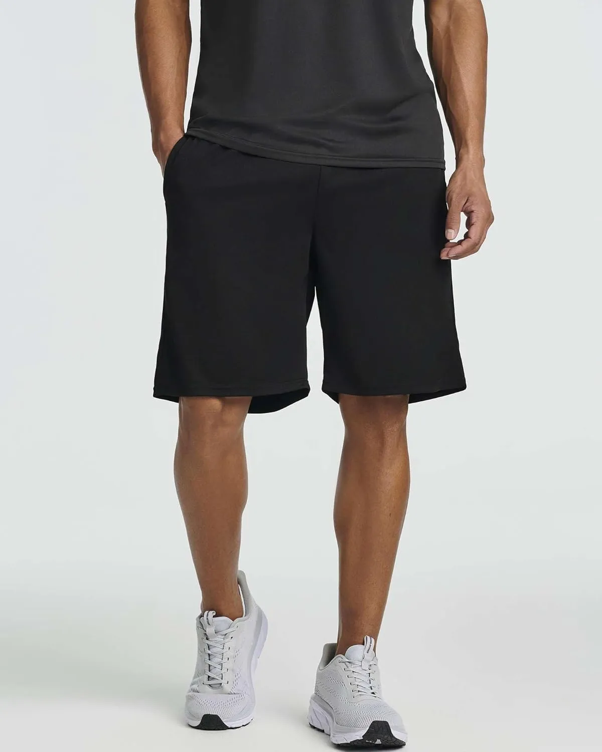 Real Essentials 5 Pack: Men's Mesh Athletic Basketball Shorts Quick Dry Activewear with Pockets