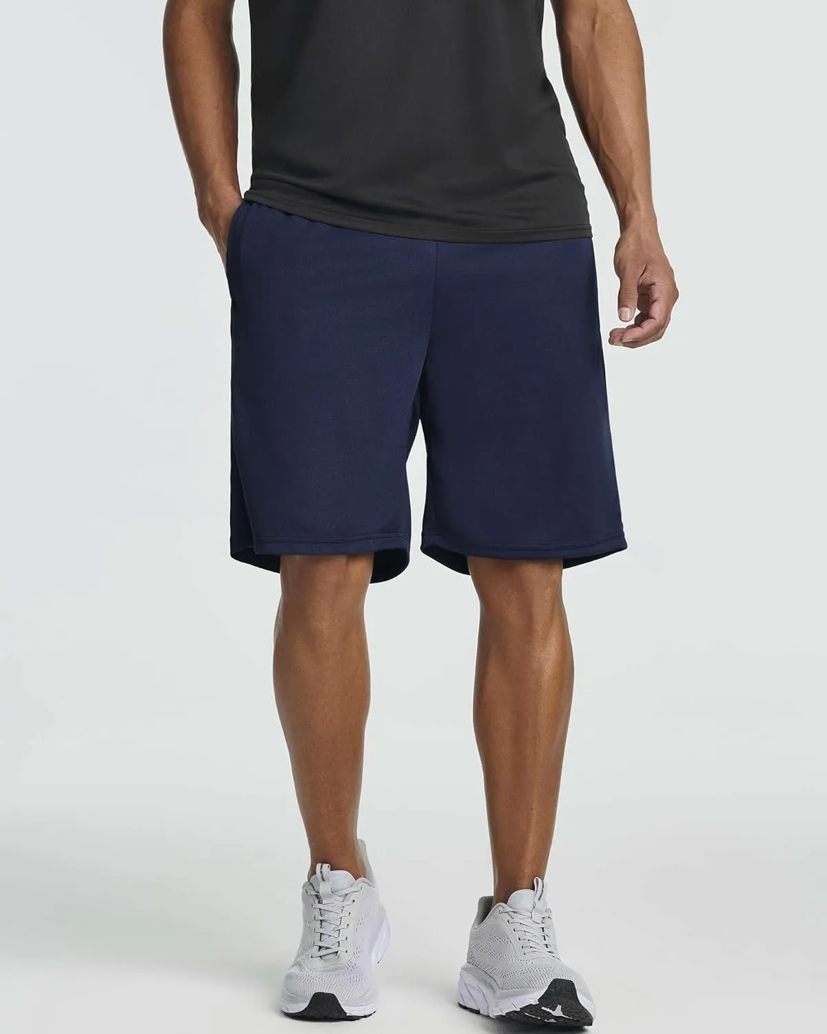 Real Essentials 5 Pack: Men's Mesh Athletic Basketball Shorts Quick Dry Activewear with Pockets