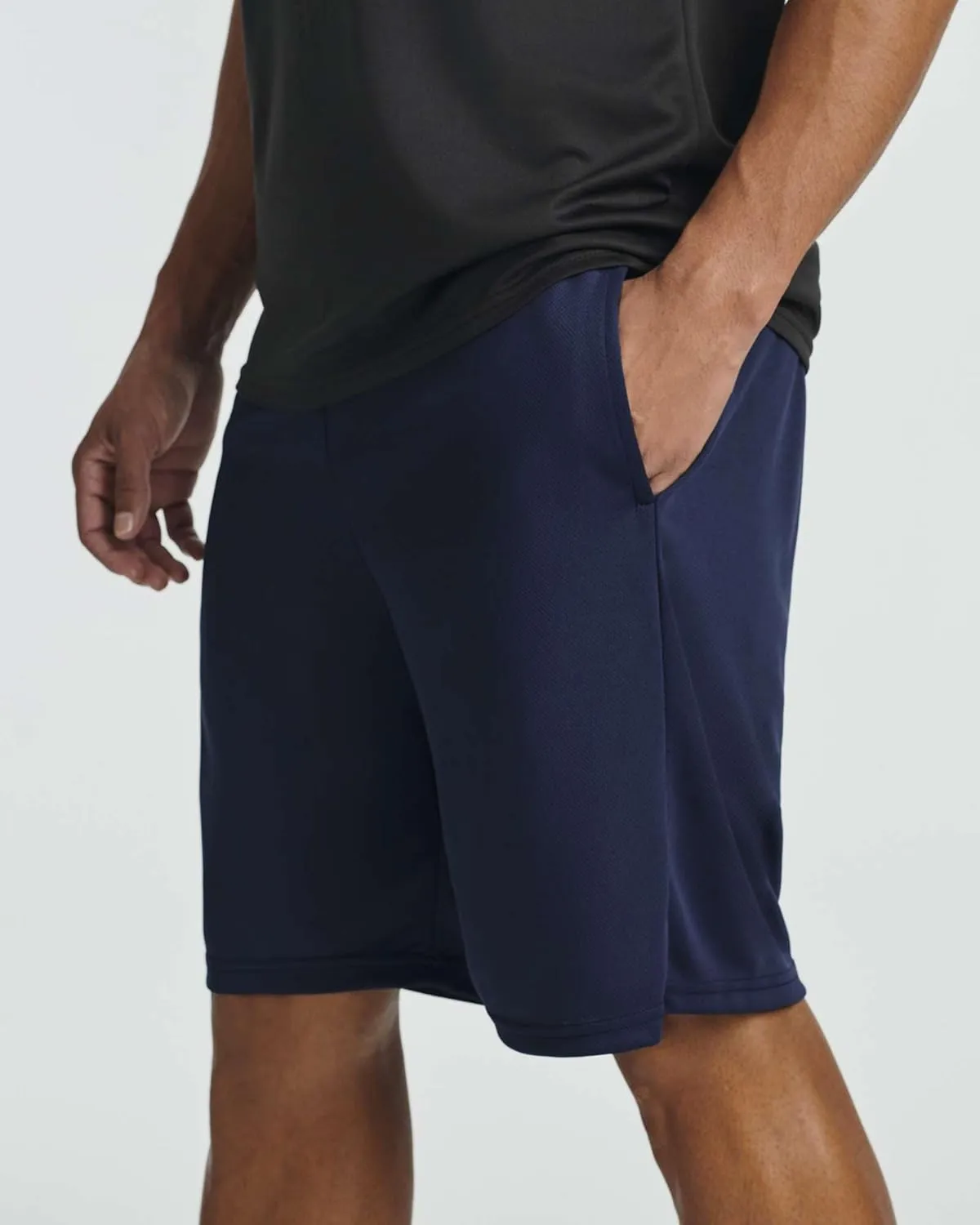 Real Essentials 5 Pack: Men's Mesh Athletic Basketball Shorts Quick Dry Activewear with Pockets