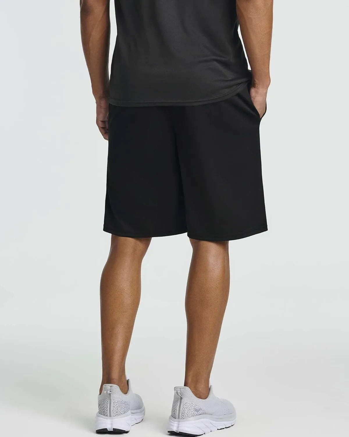 Real Essentials 5 Pack: Men's Mesh Athletic Basketball Shorts Quick Dry Activewear with Pockets