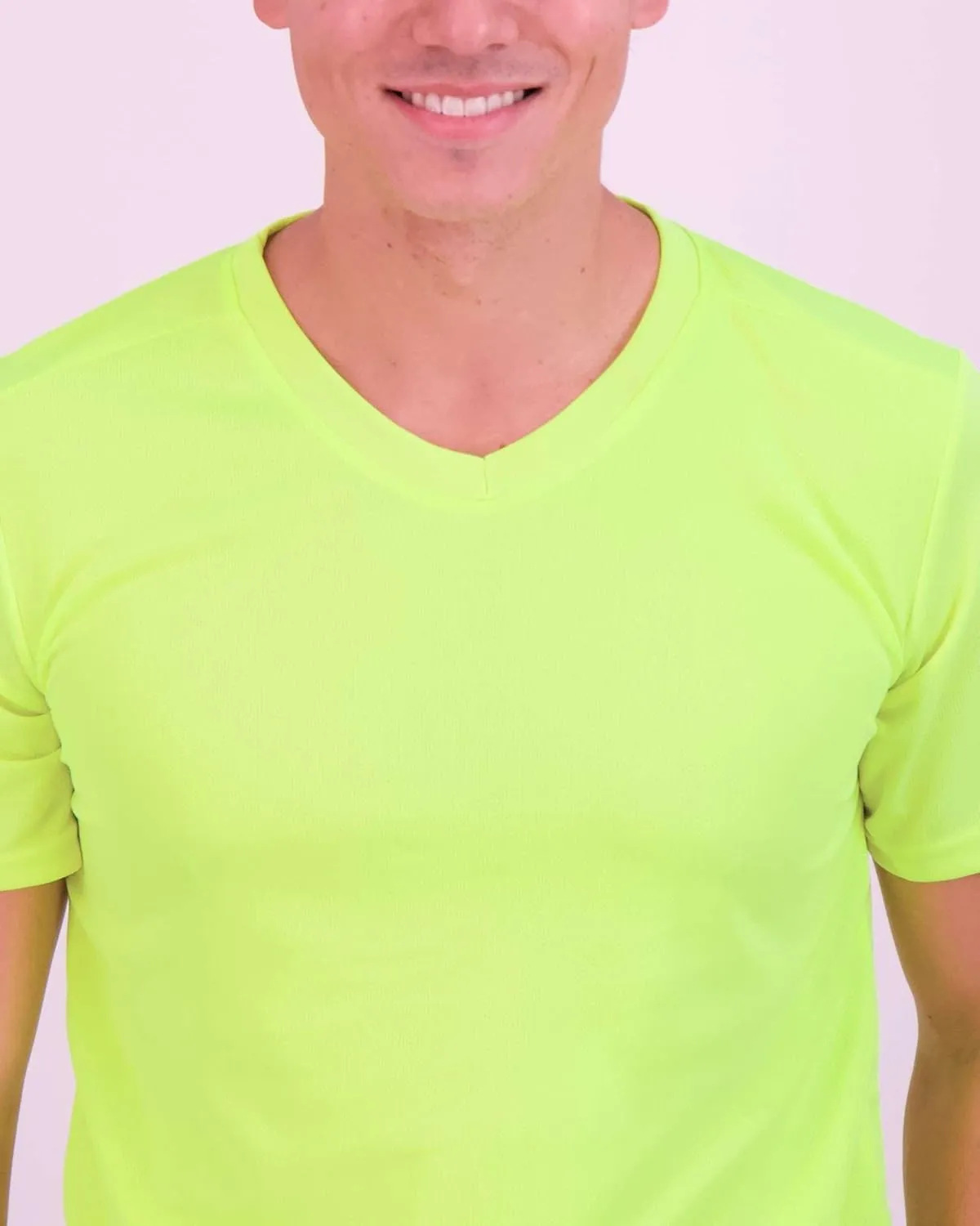 Real Essentials 5 Pack: Men's Mesh Quick Dry Short Sleeve V-Neck T-Shirt - Athletic Performance (Available in Big & Tall)