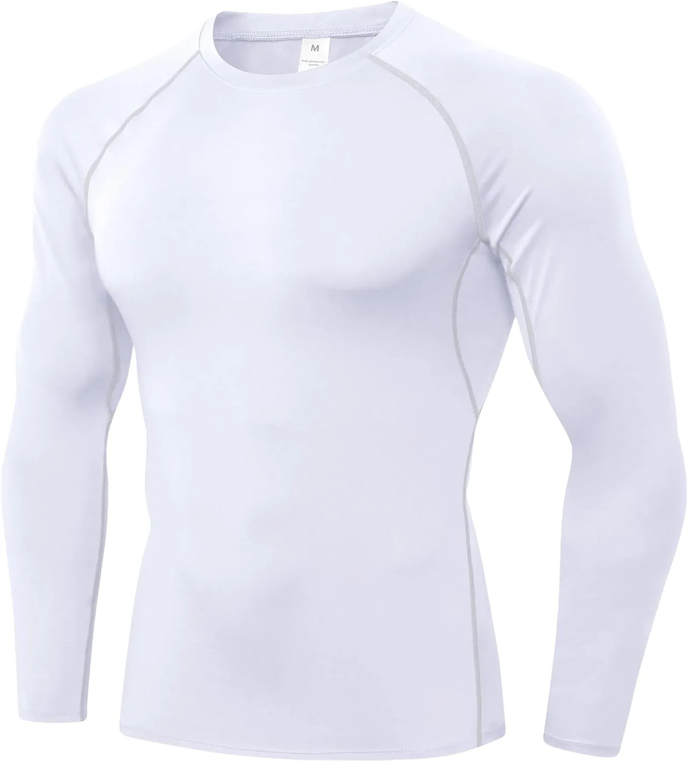 SPVISE 1 or 3 Pack Men's Compression Shirts Long Sleeve Workout Gym T-Shirt Running Top Cool Dry Sports Baselayer Undershirts