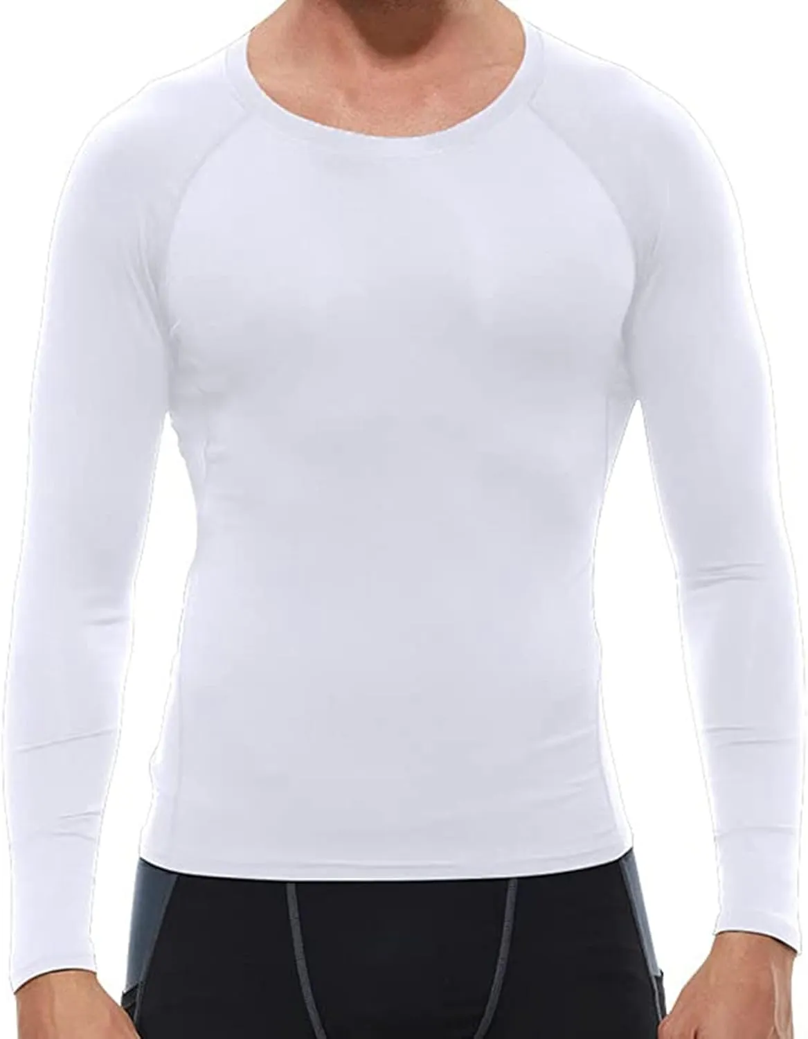 SPVISE 1 or 3 Pack Men's Compression Shirts Long Sleeve Workout Gym T-Shirt Running Top Cool Dry Sports Baselayer Undershirts