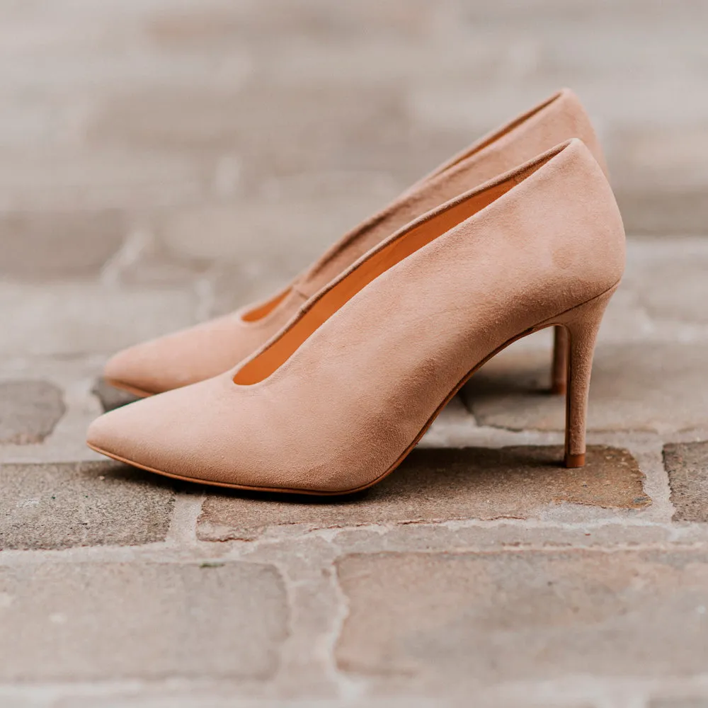 STILETTO AMALIA ANTE NATURAL TACÓN 8CM