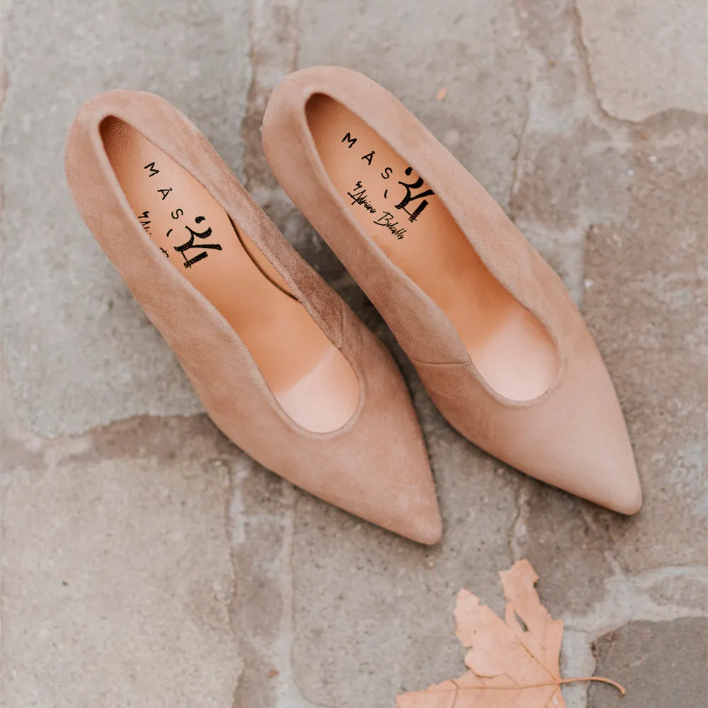 STILETTO AMALIA ANTE NATURAL TACÓN 8CM