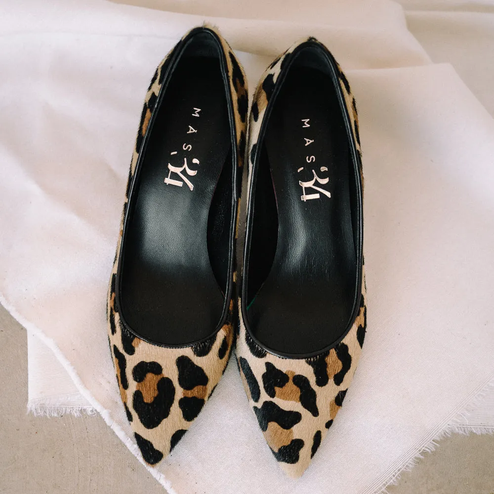 STILETTO NÚRIA PIEL EFECTO POTRO LEOPARDO 6CM