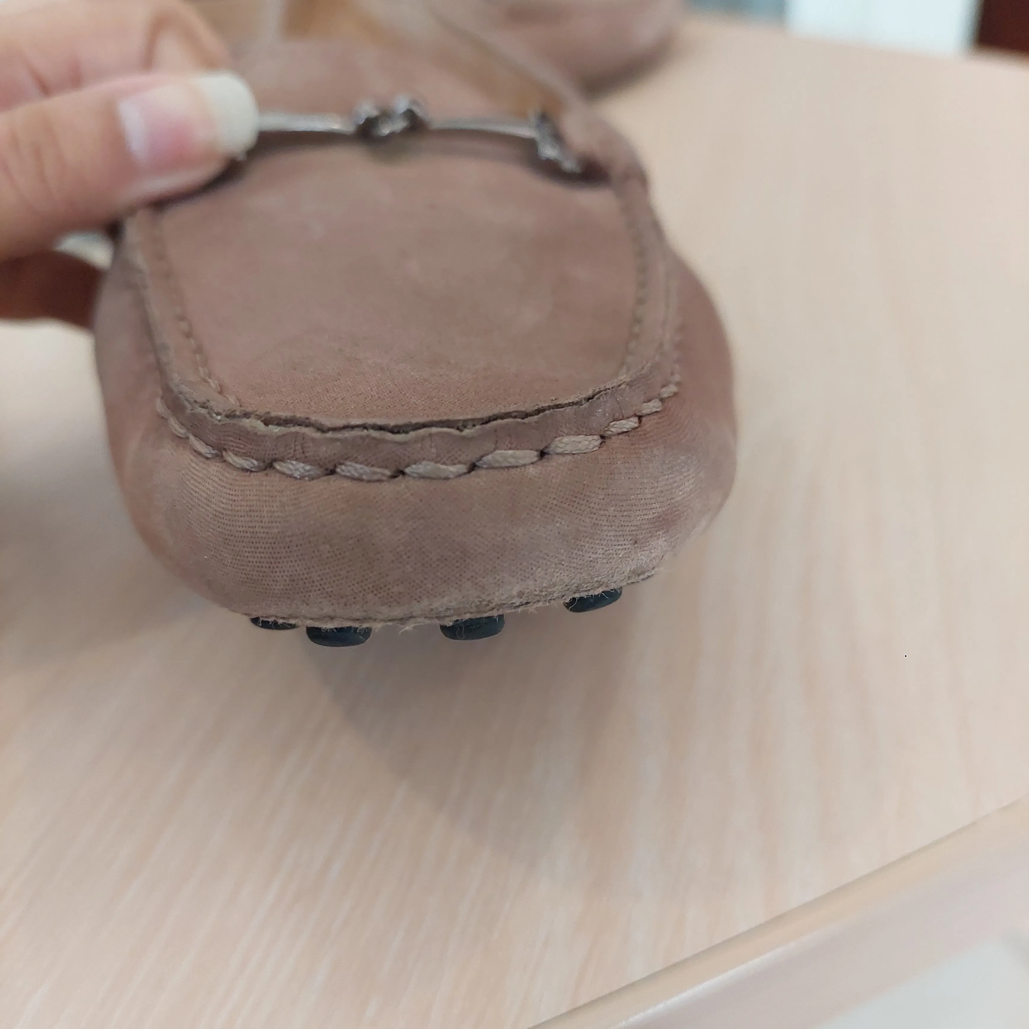 Tod's Beige Suede Loafers | Pre Loved |
