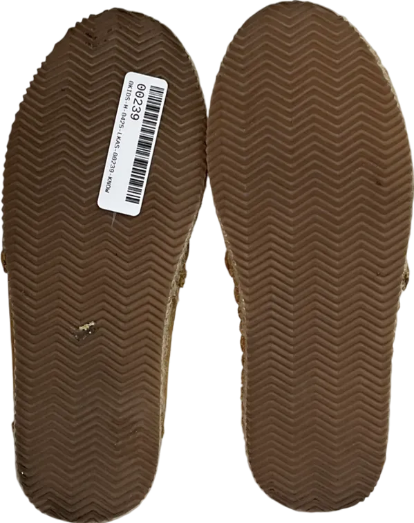 Toujours Cream Ballet Flats With Strap In Natural Fluffy Borg UK 5 EU 38 👠