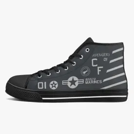 VMA-211 "Wake Island Avengers" (BuNo 165572) High Top Canvas Shoes