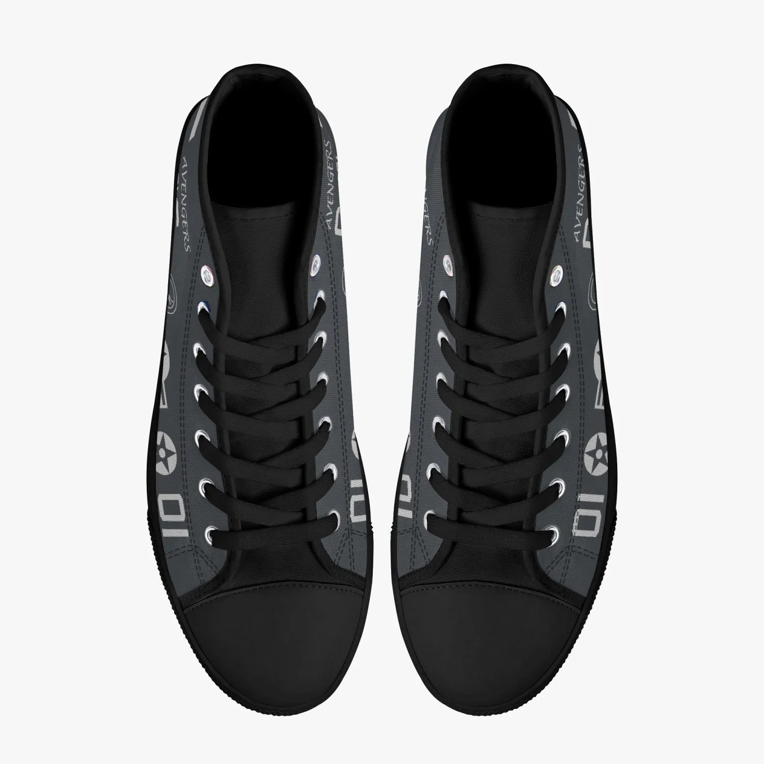 VMA-211 "Wake Island Avengers" (BuNo 165572) High Top Canvas Shoes