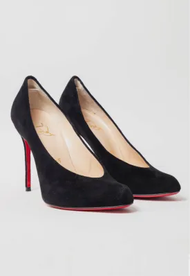 VNECK SUEDE STILETTOS
