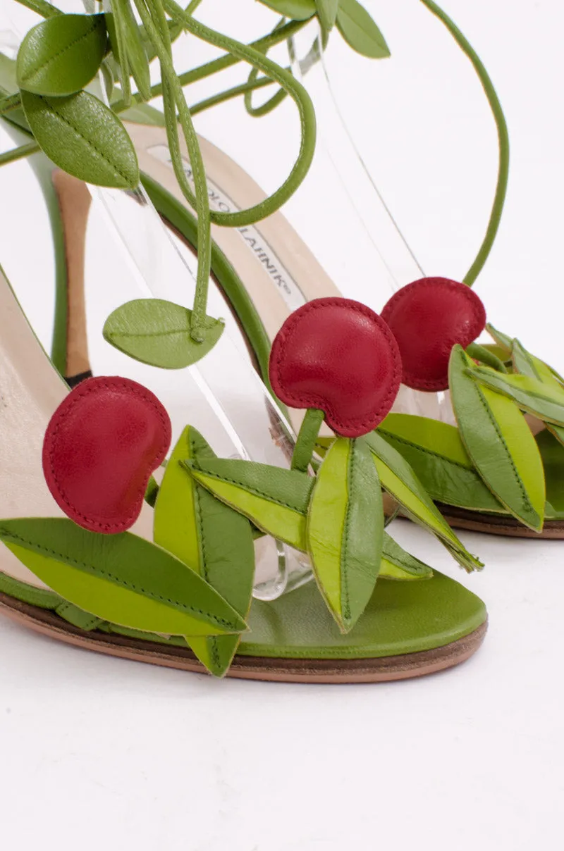WRAP CHERRY STILETTOS