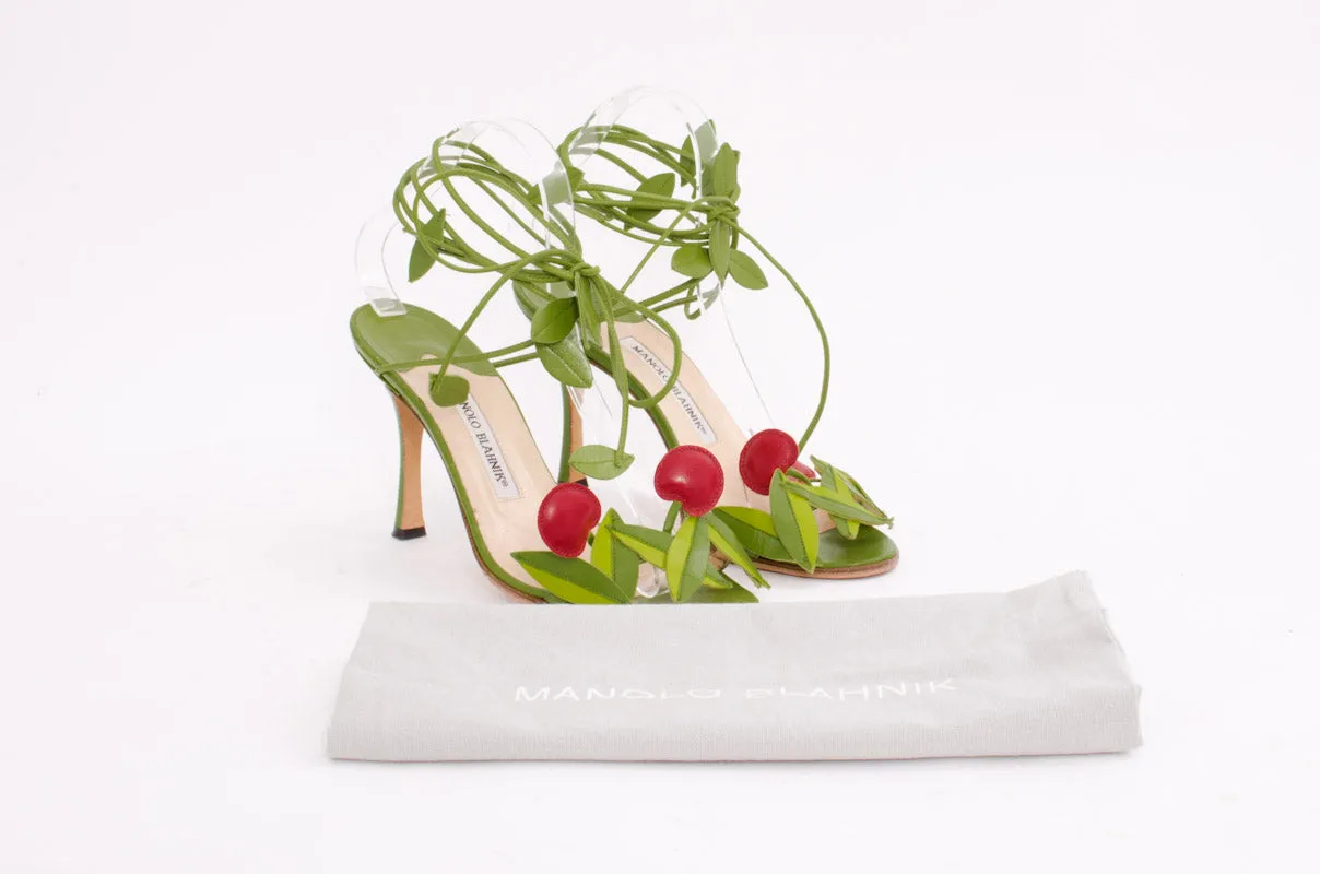 WRAP CHERRY STILETTOS